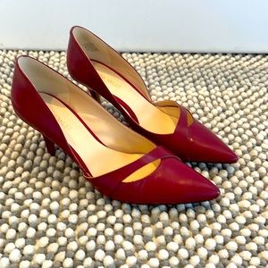 Nine West Burgundy Pointed Toe Pump Nwkimery